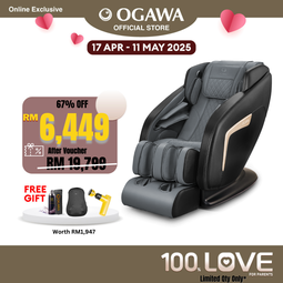 [Apply Code: 2GT20] OGAWA Smart Galaxia Massage Chair (Golden Midnight) Free Turborevive + Relx + 3in1 Leather Kit [Free Shipping WM]*
